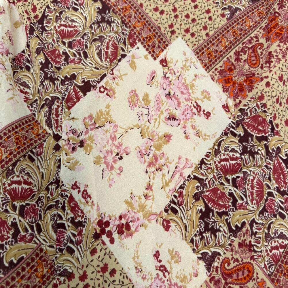 ✿ vintage patchwork floral handkerchief midi dress ✿ - Picture 7 of 8